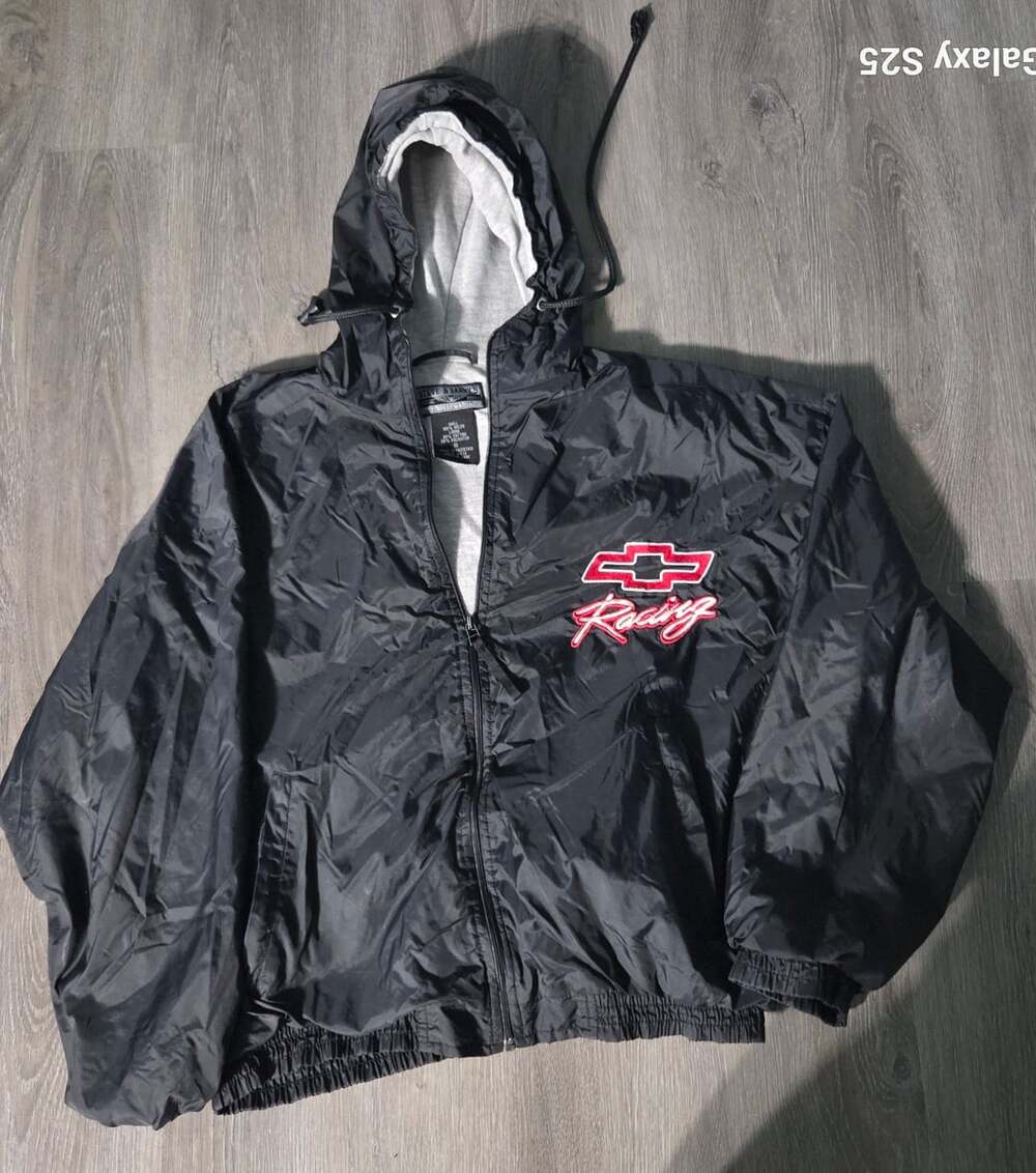 Steve & Barry's Chevrolet Racing Windbreaker Size S Black